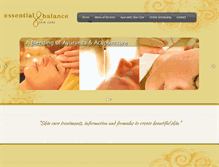 Tablet Screenshot of essentialbalanceskincare.com